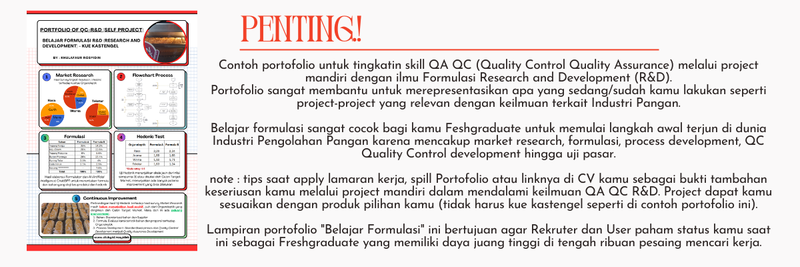 Highlight image for Portofolio QC R&D - Belajar Formulasi Research and Development