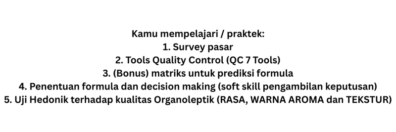 Highlight image for Mini Ebook Belajar Formulasi R&D Research and Development Produk Pangan