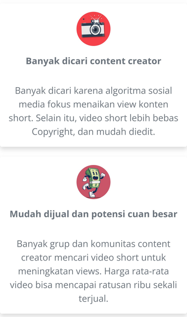 Image 1 for Keuntungan jualan video short