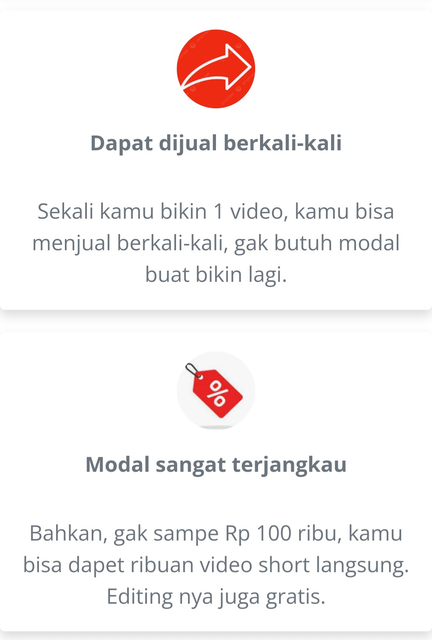 Image 2 for Keuntungan jualan video short