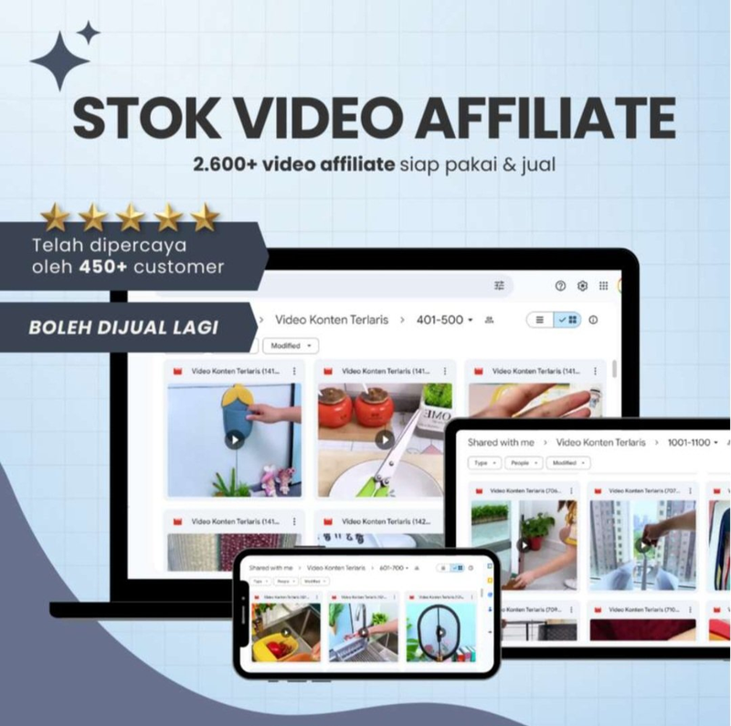 Highlight image 1 for 2600+ Stok Video Affiliate