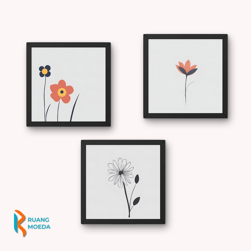 Highlight image for 40+ Design Hiasan Dinding Bunga Siap Cetak & Bisa Dikomersialkan