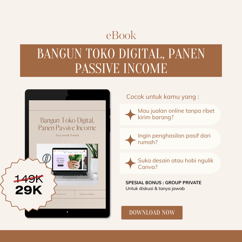 Highlight image for Ebook Etsy Untuk Pemula : Bangun Toko Digital, Panen Passive Income
