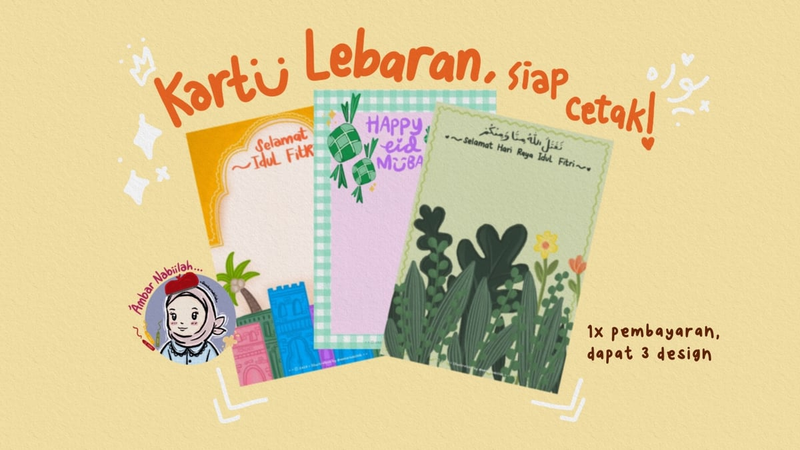 Highlight image for Kartu Lebaran, siap cetak!