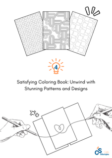 image for Satisfying Coloring Book 4 button