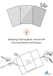 image for Satisfying Coloring Book 5 button