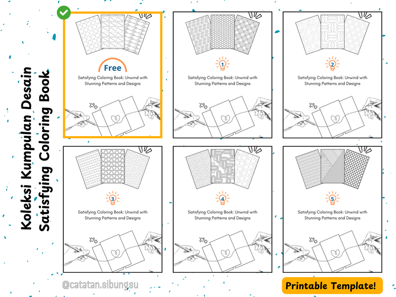 Highlight image for [FREE] Satisfying Coloring Book
