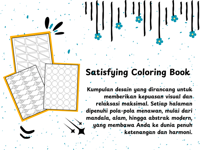 Highlight image for [FREE] Satisfying Coloring Book