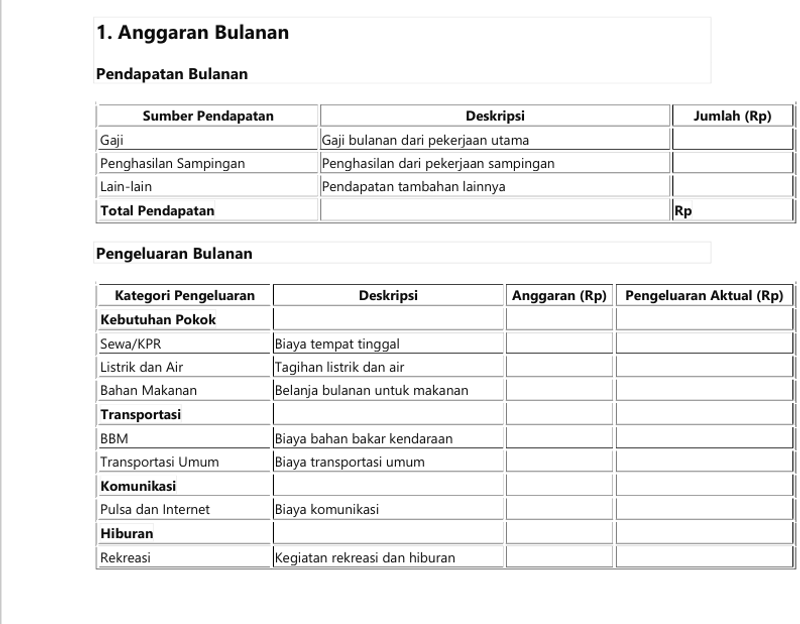 Highlight image for Template Pengatur Keuangan