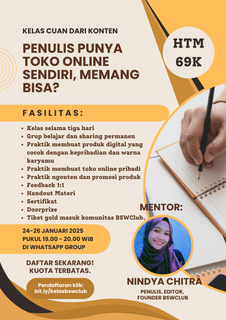 image for Penulis Punya Toko Online Sendiri, Memang Bisa? button
