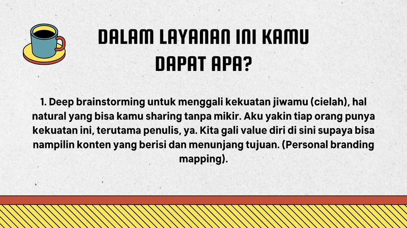 Highlight image for Full 1:1 Brainstorming + Repurposing Akun IG Penulis atau Membangun dari Awal