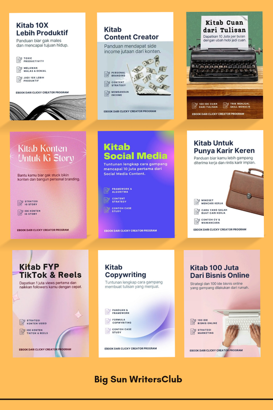 Highlight image 1 for Bundling Ebook Clicky Creator Program: Lebih Hemat Dibanding Beli Satuan