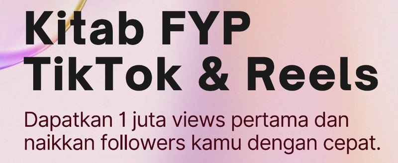 Highlight image for Kitab FYP TikTok & Reels IG