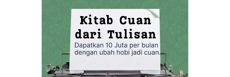 Highlight image for Hasilkan 10 juta perbulan hanya dengan menulis melalui buku ini