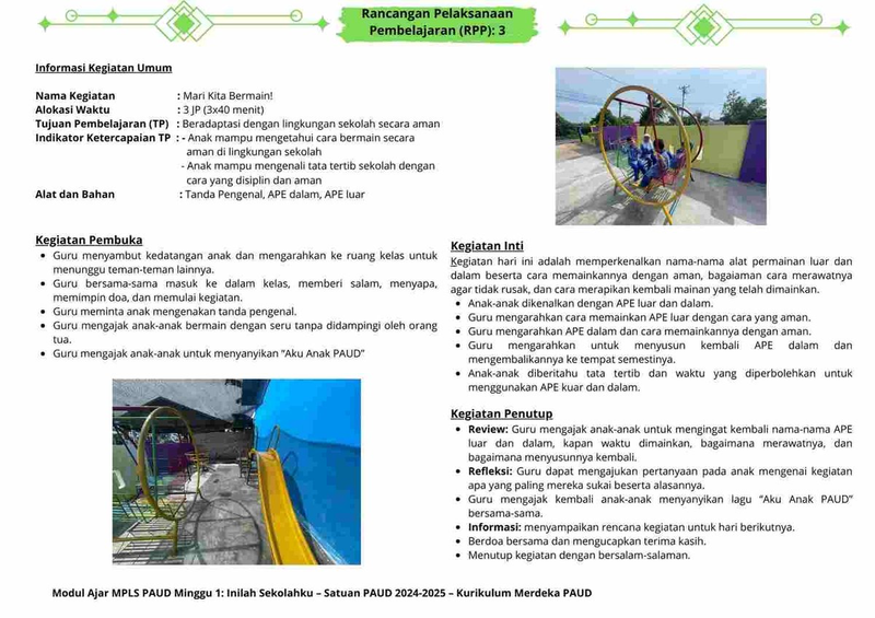 Highlight image for [Modul] RPP MPLS PAUD Minggu 1