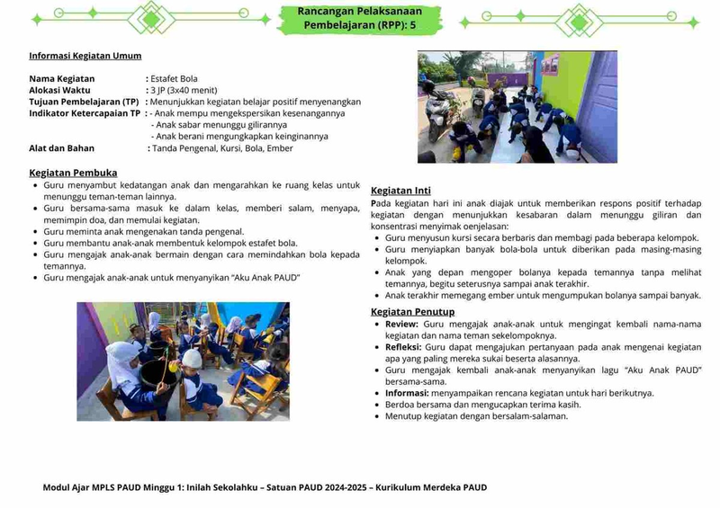 Highlight image for [Modul] RPP MPLS PAUD Minggu 1