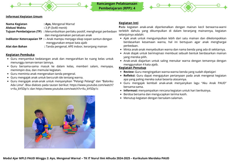 Highlight image for [Modul] RPP MPLS PAUD Minggu 2