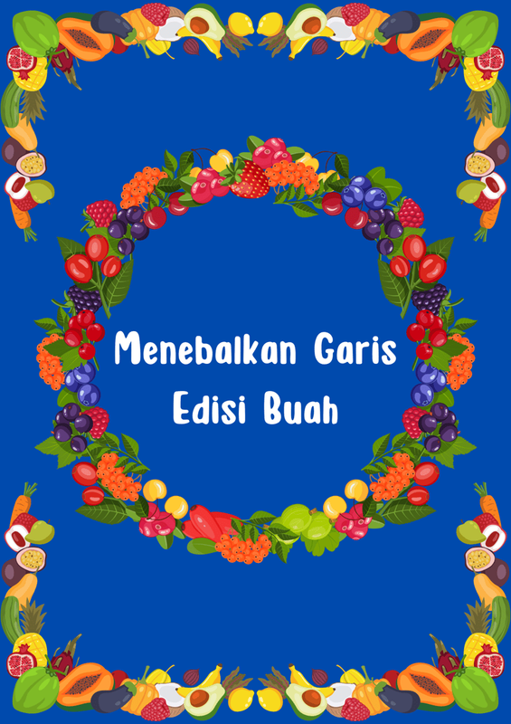 Highlight image 1 for [Worksheet] PAUD Menebalkan Garis - Edisi Buah