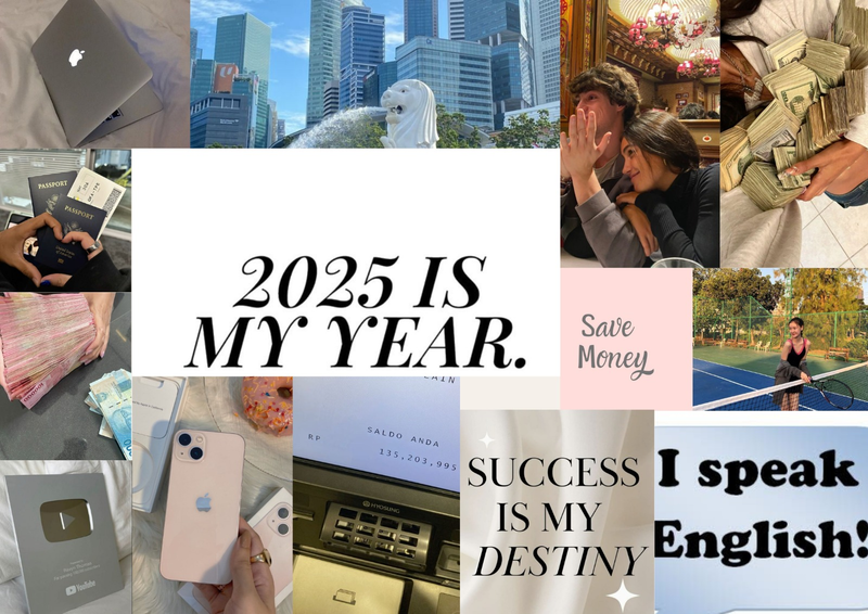 Highlight image for Template Vision Board 2025