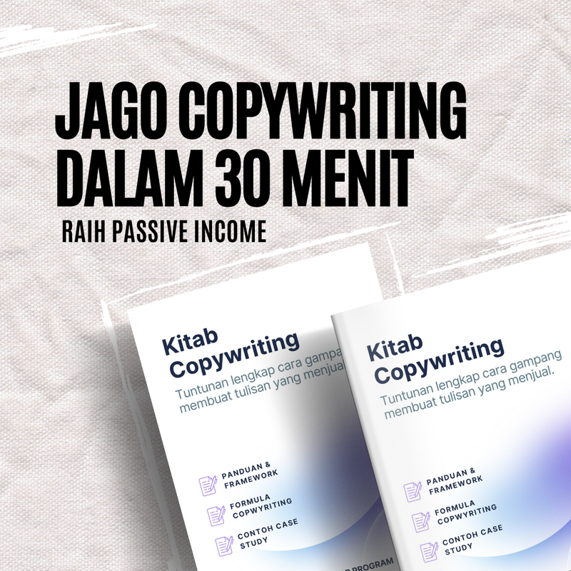 Highlight image for EBOOK JAGO COPYWRITING DALAM 30 MENIT, Siap Raih Passive Income!
