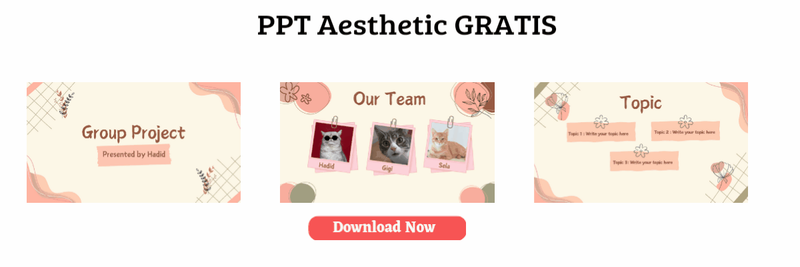 Highlight image 1 for GRATIS Template PPT Aesthetic
