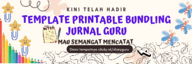 Highlight image 1 for Template Bundling Jurnal Guru Printable 