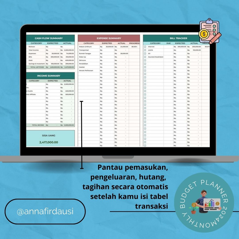 Highlight image 4 for All in One Money Tracker For You