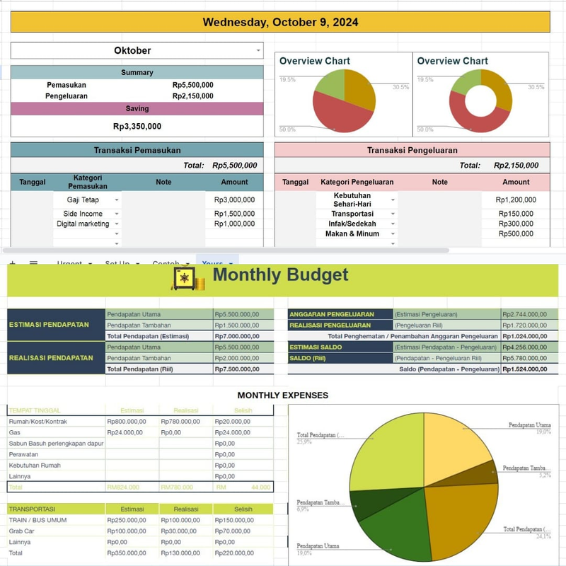 Highlight image for Simple Monthly Budget Planner 