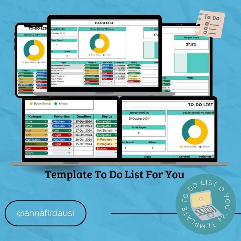 Highlight image for To Do List Produktif Tracker 