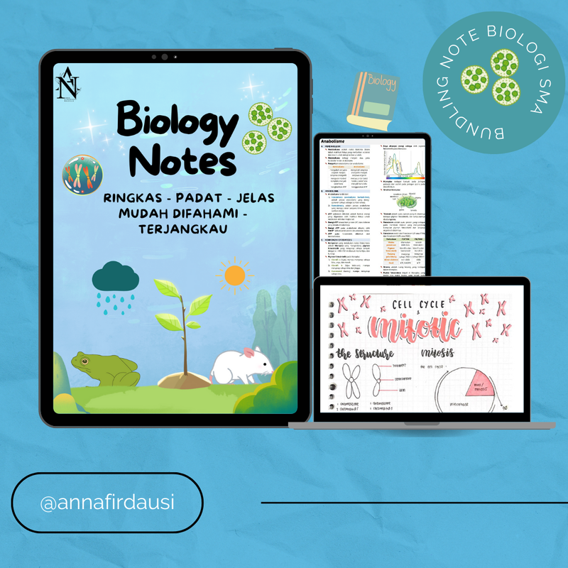 Highlight image for Catatan Biologi Cantik - Biology's Note Bundling Complete [SETARA Rp.1500 PER BAB]