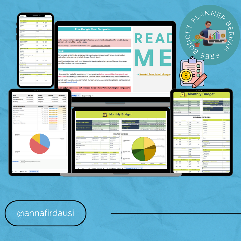 Highlight image for Simple Monthly Budget Planner 