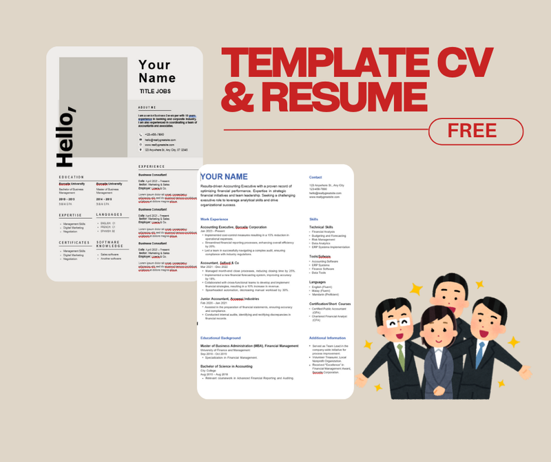 Highlight image for [FREE] TEMPLATE CV DAN RESUME PROFESIONAL 
