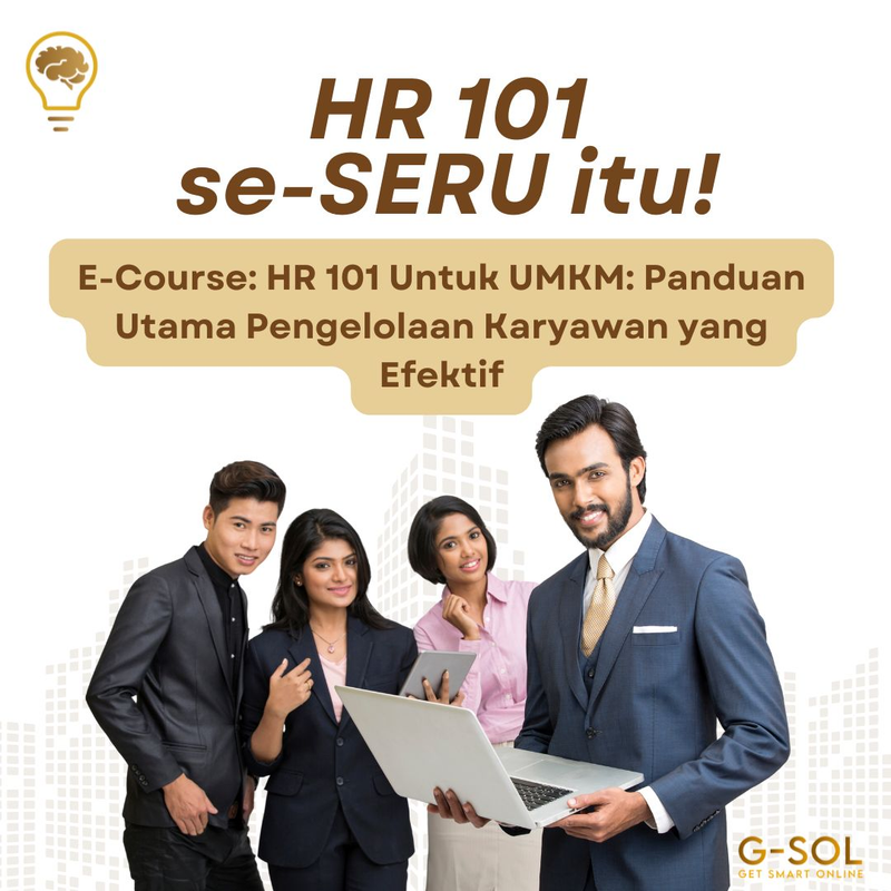 Highlight image for E-Course: HR 101 Untuk UMKM: Panduan Utama Pengelolaan Karyawan yang Efektif