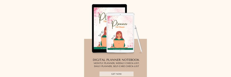 Highlight image for Planner Notebook - Digital Planner | Monthly, Weekly, Daily Planner & Self Care Checklist | Printable Planner Template