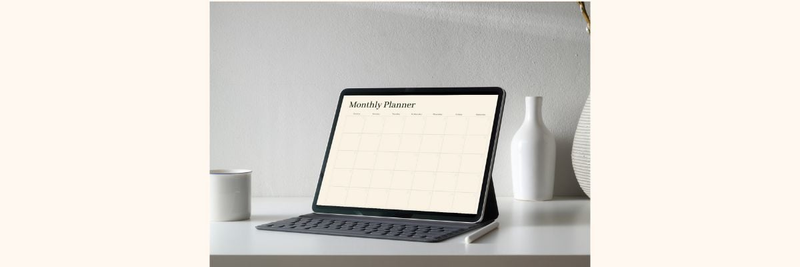 Highlight image for Planner Notebook - Digital Planner | Monthly, Weekly, Daily Planner & Self Care Checklist | Printable Planner Template