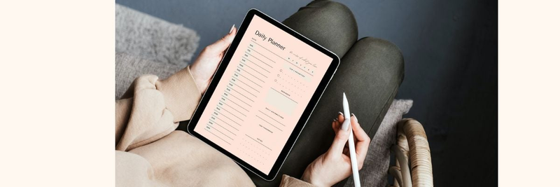 Highlight image for Planner Notebook - Digital Planner | Monthly, Weekly, Daily Planner & Self Care Checklist | Printable Planner Template