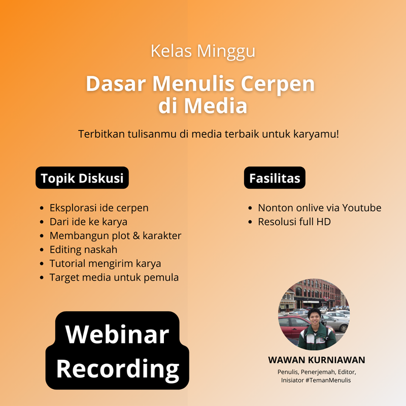 Highlight image for Recording Kelas Pengantar Menulis Cerpen