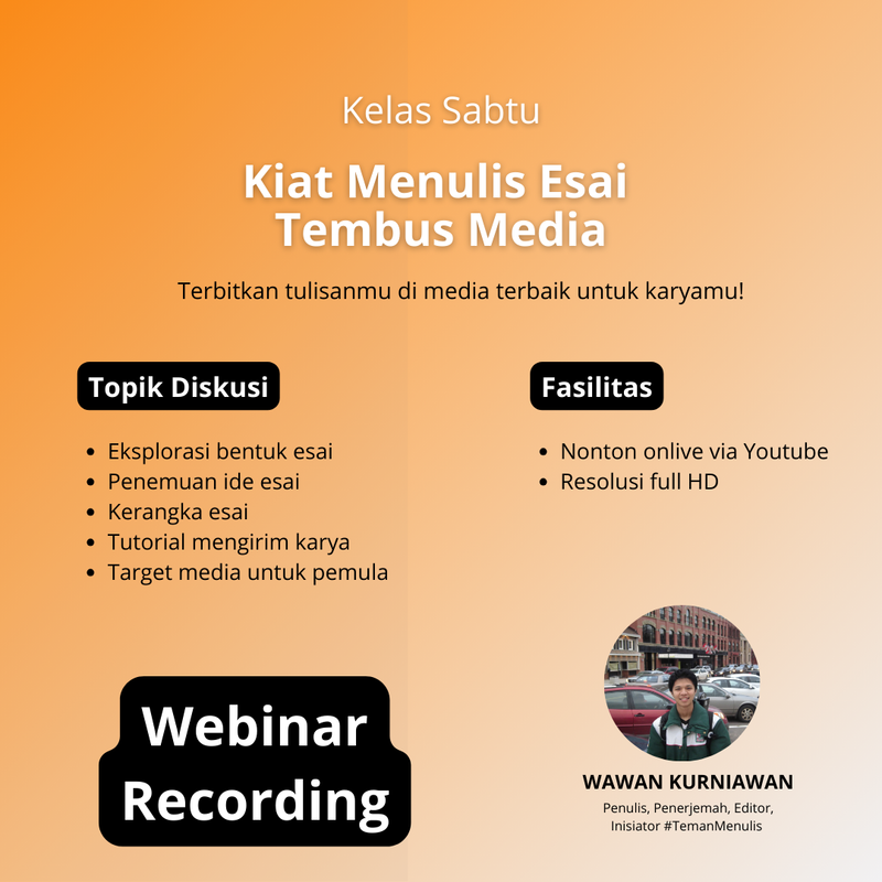Highlight image 1 for Recording Kelas Esai Tembus Media