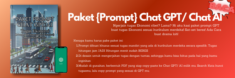 Highlight image 1 for (X) E-BOOK PAKET PROMPT CHAT GPT TUGAS EKONOMI SMA KURIKULUM MERDEKA KELAS 10. TUGAS EKONOMI LANSUNG BERES!