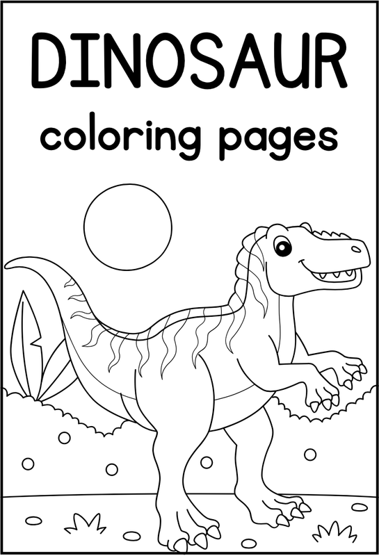 Highlight image for [GET] 28 Printable Coloring Page Dinosaurus