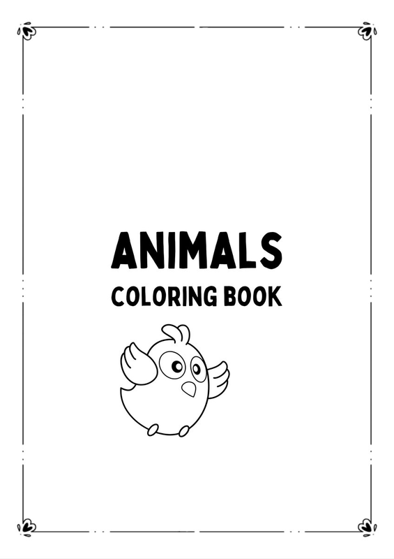 Highlight image for [FREE] 5 Printable Coloring Page Animals