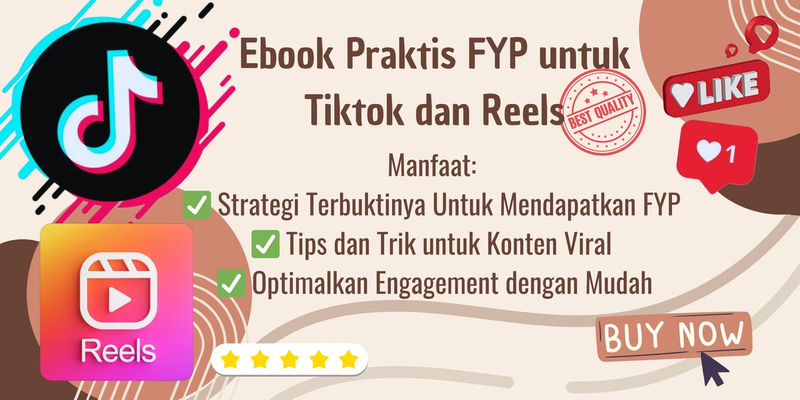 Highlight image for Ebook Praktis FYP untuk Tiktok dan Reels