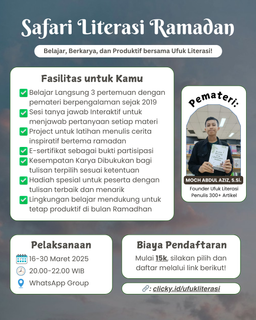 image for Pendaftaran Safari Literasi Ramadhan [TERBATAS] button