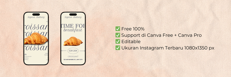 Highlight image for Template Canva Instagram Carousel Bakery Estetik untuk Bisnis & Konten Pribadi