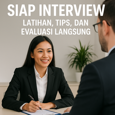 image for SIAP INTERVIEW : LATIHAN, TIPS & EVALUASI LANGSUNG button