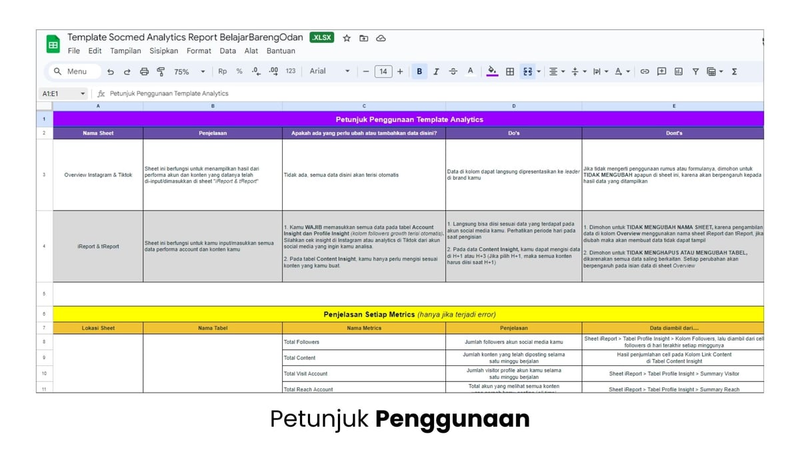 Highlight image 5 for Template Socmed Analytics Report Expert