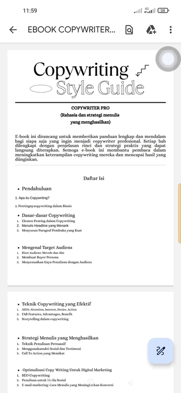 Highlight image 1 for EBOOK[Copywriter Pro: Rahasia dan Strategi Menulis yang Menghasilkan]