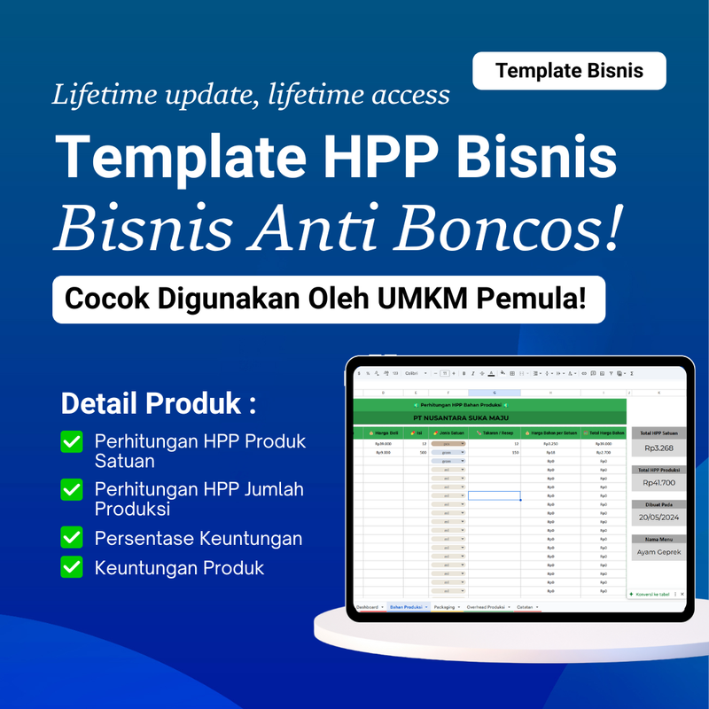 Highlight image 1 for Template HPP Bisnis Anti Boncos!!!!