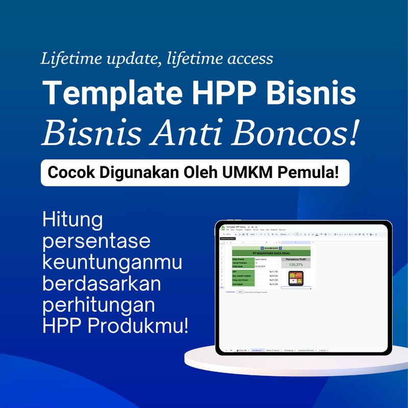 Highlight image for Template HPP [UPDATED 27 JULI] Untuk Bisnis V2