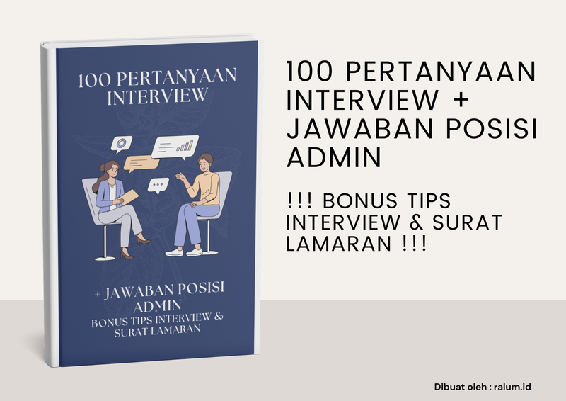 Highlight image for 100 Pertanyaan Interview + Jawaban Posisi Admin (BONUS TIPS INTERVIEW & SURAT LAMARAN)
